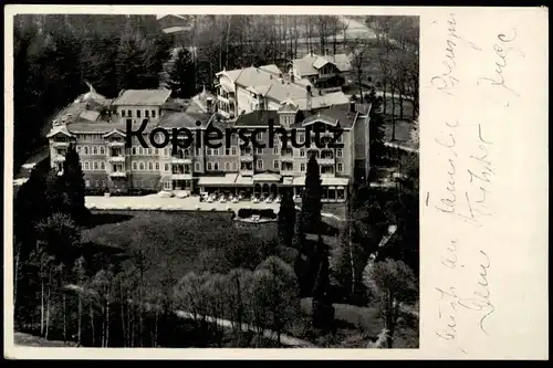 ALTE POSTKARTE BAD HARZBURG HOTEL HARZBURGER HOF 1934 DAS SCHÖNSTE HOTEL IM HARZ LUFTBILD PANORAMA AK cpa Ansichtskarte
