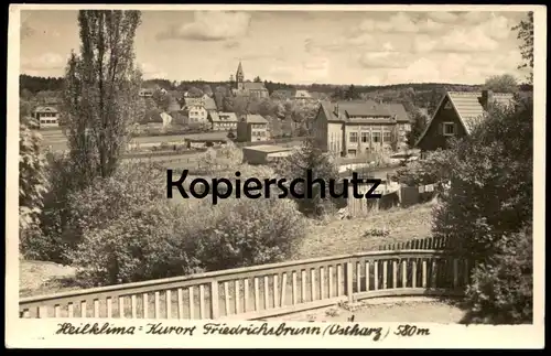 ÄLTERE POSTKARTE HEILKLIMA-KURORT FRIEDRICHSBRUNN OSTHARZ 580m Panorama Harz Ansichtskarte AK cpa postcard