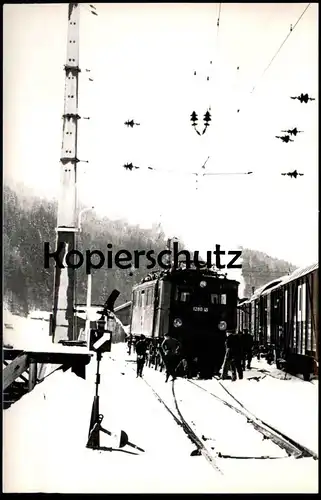 ALTE POSTKARTE ENTGLEISUNG BBÖ 1280 15 AN EINER WEICHE 01.01.1967 ÖSTERREICH EISENBAHN Zug Zugunglück Eisenbahnunglück