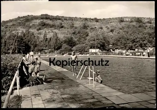ÄLTERE POSTKARTE THALE HARZ SOMMERBAD Bad Schwimmbad Freibad bath swimming pool piscine Ansichtskarte cpa AK postcard