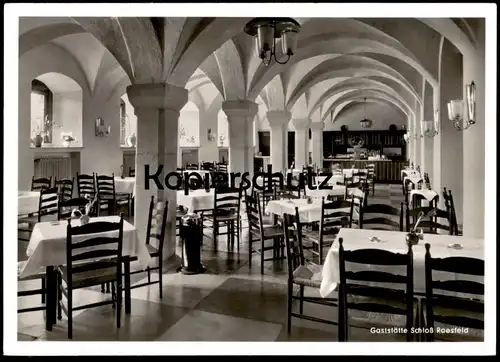 ÄLTERE POSTKARTE SCHLOSS RAESFELD GASTSTÄTTE INNENEINRICHTUNG Kreis Borken castle chateau Ansichtskarte cpa AK postcard