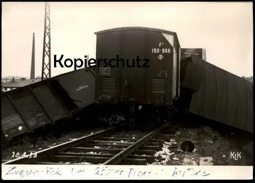 ÄLTERES FOTO NACHDRUCK ZUGUNGLÜCK LEOBEN GÖSS 1928 GÖSSER BRÜCKE WAGGON ZUG accident Eisenbahn Unglück Eisenbahnunglück