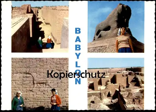 ÄLTERE POSTKARTE BABYLON BABYLONE Babel Irak Iraq postcard Ansichtskarte AK cpa