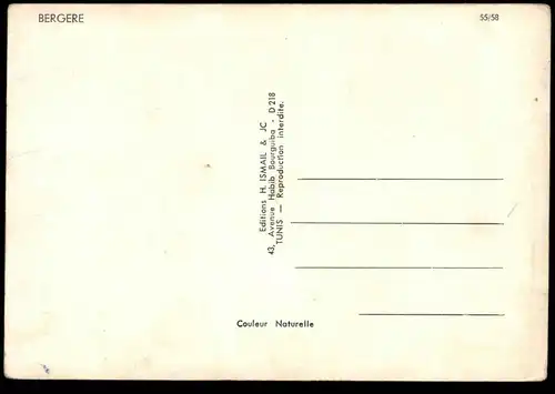 ZWEI ÄLTERE POSTKARTE TUNISIE TUNESIEN BERGERE L'EAU DANS LE SAHARA Tracht traditional costume postcard cpa AK