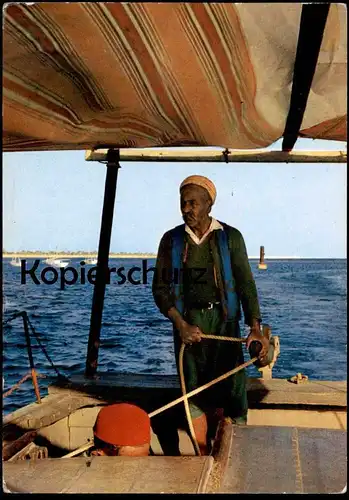 ÄLTERE POSTKARTE ILE DE DJERBA LE PASSEUR DU DJORF Tracht traditional costume postcard cpa Ansichtskarte AK