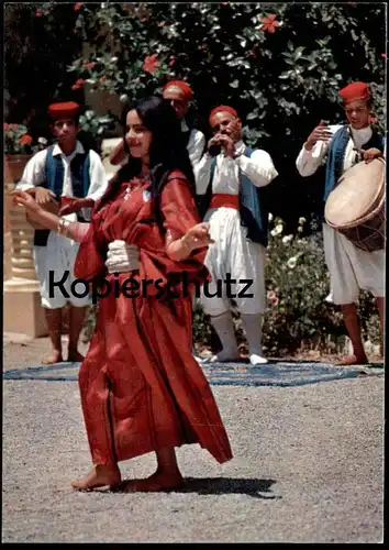 ZWEI ÄLTERE POSTKARTEN DANSEUSES TUNISIENNES TUNESIEN TUNISIE TANZ Tracht traditional costume folclorique dance danse
