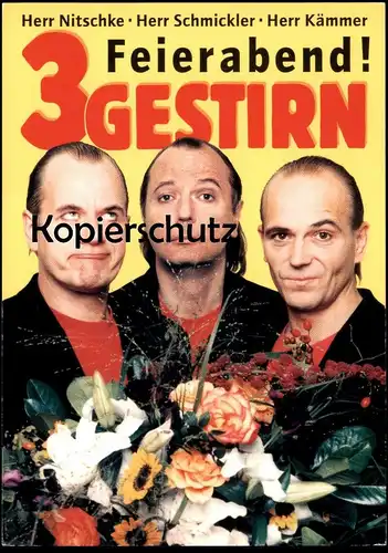 ÄLTERE POSTKARTE KABARETT NITSCHKE SCHMICKLER KÄMMER FEIERABEND 3GESTIRN COMEDIA KÖLN MUSIK SCHWAB postcard AK cpa