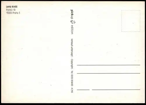 ÄLTERE KÜNSTLER POSTKARTE LENA KNILLI PRAHA HAMMER UND FÜSSE feet marteau pieds Prag cpa postcard