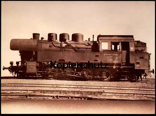 ÄLTERE REPRO POSTKARTE HISTORISCHE LOKOMOTIVEN DER KBE/KFBE 1D1H2 steam train locomotive à vapeur Dampflok Lok postcard