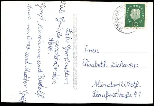 ÄLTERE POSTKARTE BRAKEL LUFTBILD KATH. PFARRKIRCHE ST. MICHAEL Kirche Höxter church église Ansichtskarte postcard cpa AK