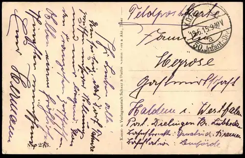 ALTE POSTKARTE TAHURE PANORAMA FELDPOST 1915 Sommepy-Tahure 1. Weltkrieg guerre Ansichtskarte postcard AK cpa