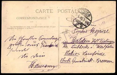 ALTE POSTKARTE VILLERUPT VUE GÉNÉRALE PANORAMA 1915 FELDPOST 1. Weltkrieg guerre Ansichtskarte postcard AK cpa