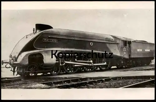 ALTE POSTKARTE MALLARD 22 BRITISH RAILWAYS STROMLINIENZUG DAMPFLOK Zug locomotive à vapeur steam train cpa postcard AK
