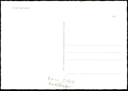 ÄLTERE POSTKARTE MS M.S. ASTOR KREUZFAHRTSCHIFF CUXHAVEN STEUBENHÖFT HADAG CRUISE LINE Schiff Motorschiff ship postcard