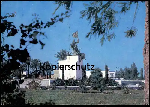 ÄLTERE POSTKARTE BAGHDAD FREEDOM MONUMENT munoment statue Iraq Irak postcard cpa Ansichtskarte AK