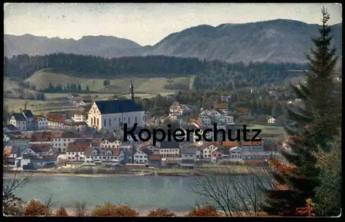 ALTE POSTKARTE BAD TÖLZ KRANKENHEIL PANORAMA FARBENPHOTOGRAPHISCHE AUFNAHME VON HANS HILDENBRAND Ansichtskarte postcard