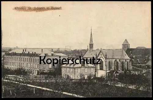 ALTE POSTKARTE KLOSTER ST. JOHANN VON BASSEL SAINT JEAN DE BASSEL Basseln Moselle Mosel Ansichtskarte postcard cpa AK