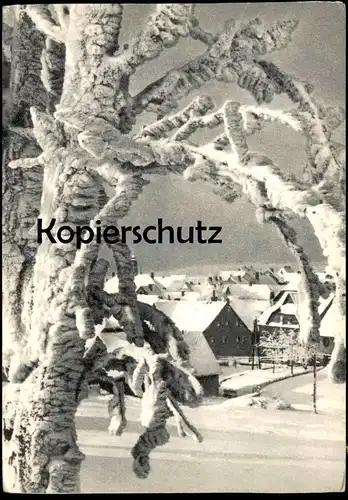 ALTE POSTKARTE GOTTESGAB ERZGEBIRGSWINTER JAHRWEISER SUDETENLAND Sudeten ceska republika Tschechische Republik czech