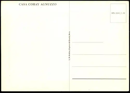 ÄLTERE POSTKARTE AGNUZZO CASA CORAY Muzzano Tessin Suisse Schweiz postcard cpa Ansichtskarte AK