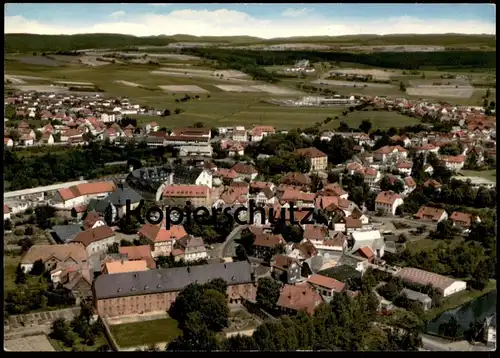 ÄLTERE POSTKARTE SCHWALMSTADT ORTSTEIL ZIEGENHAIN LUFTBILD FLIEGERAUFNAHME PANORAMA AK Ansichtskarte postcard cpa
