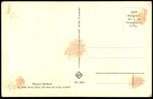 ALTE POSTKARTE MARION MICHAEL STAR FILM-SCHAUSPIELERIN actress acteur actrice Ufa Cinepress postcard Ansichtskarte AK