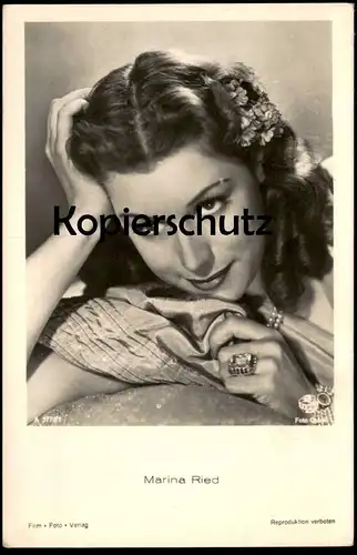 ALTE POSTKARTE MARINA RIED FILM-SCHAUSPIELERIN actress acteur actrice Film Foto Verlag postcard cpa AK Ansichtskarte