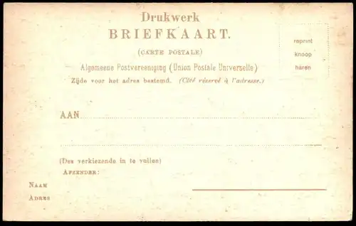 ALTE REPRO POSTKARTE 'S-GRAVENHAGE DEN HAAG BOSCHSTRAAT Briefkaart Ansichtskarte cpa postcard AK