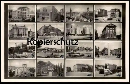 ALTE POSTKARTE BRATISLAVA MIKROSKOP KARTE BANK HLINKA-PLATZ STADTTHEATER SAVOY MANDERLA CAFÉ Ansichtskartecpa postcard