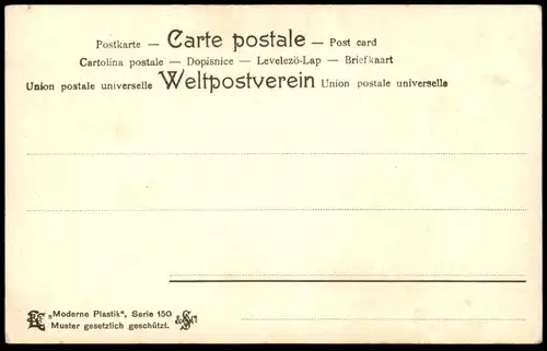 ALTE POSTKARTE ICH GRATULIERE MODERNE PLASTIK KIND BLUMEN MÄDCHEN girl child enfant cpa postcard Ansichtskarte AK
