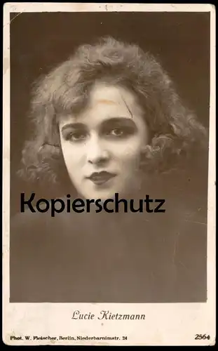 ALTE POSTKARTE LUCIE KIETZMANN ORIGINAL UNTERSCHRIFT SCHAUSPIELERIN DARSTELLERIN KÜNSTLERIN Autogramm Ansichtskarte cpa