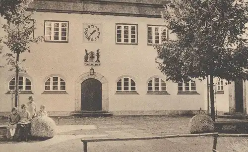 ALTE POSTKARTE WESTERHAM REICHSBAHN KINDERHEIM UHRSCHLAGWERK HÄNSEL UND GRETEL Märchen fairy tale Kinder Feldkirchen
