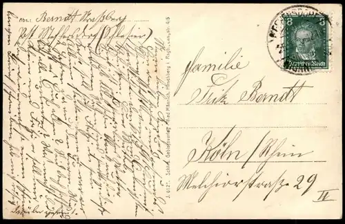 ALTE POSTKARTE TAFELFICHTE AUSSICHTSTURM THEODOR-KÖRNER-STEIN ISERGEBIRGE SUDETEN 1936 Ansichtskarte postcard