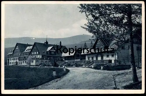 ALTE POSTKARTE BERGHOTEL TEICHMANNBAUDE 1941 BRÜCKENBERG RIESENGEBIRGE KARPACZ Karkonosze Krkonose Ansichtskarte cpa