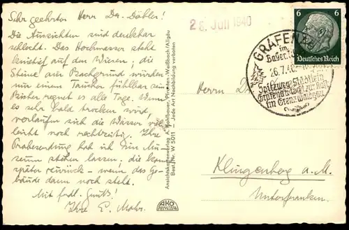 ALTE POSTKARTE BLICK VOM LUSEN-GIPFEL 1370 METER INS SUDETENLAND 1940 LUSENGIPFEL Luzny Ansichtskarte cpa postcard AK