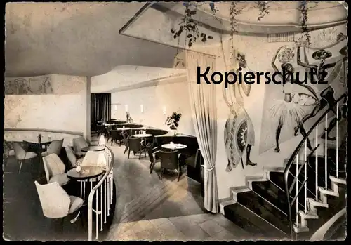 ÄLTERE POSTKARTE RHEYDT EIS KONDITOREI CAFÉ MÖNCHENGLADBACH 1959 KRIEGER AFRIKA Ansichtskarte AK postcard cpa