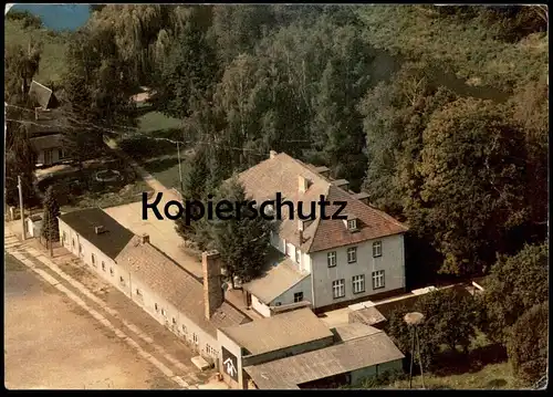 ÄLTERE POSTKARTE LÜBBEN JUGENDHERBERGE LUFTBILD STORCHENNEST NEST SPREEWALD Ansichtskarte postcard AK cpa