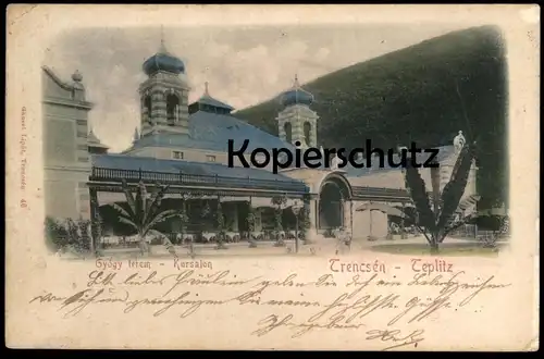 ALTE POSTKARTE TEPLITZ KURSALON TEPLICE GYOGY TEREM ceska republika czech postcard cpa AK Ansichtskarte