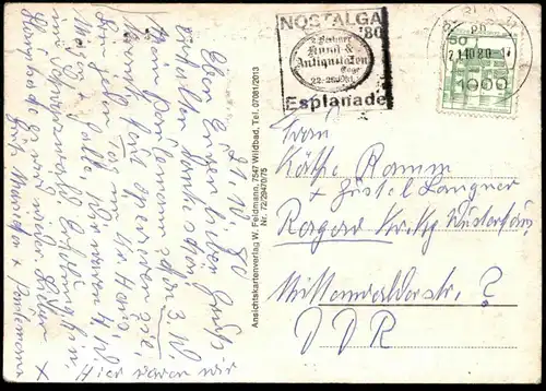 ALTE POSTKARTE PFORZHEIM STADTTEIL WÜRM STEMPEL 2. NOSTALGA BERLIN '80 Ansichtskarte cpa postcard AK