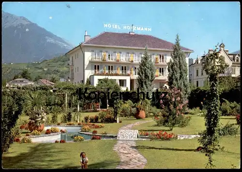 ÄLTERE POSTKARTE MERAN HOTEL HOLZMANN Merano Italien Italia Ansichtskarte AK postcard cpa
