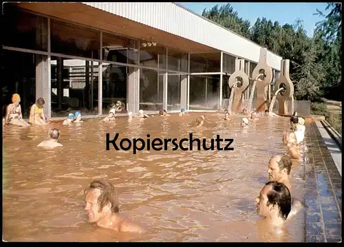 ÄLTERE POSTKARTE KÖLN THERMALBAD IM RHEINPARK Bad bath men swimming Männer hommes swimming pool cpa AK Ansichtskarte