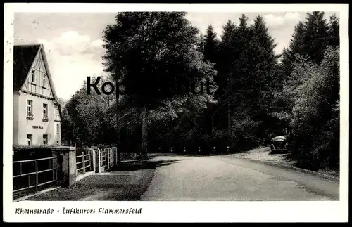 ALTE POSTKARTE LUFTKURORT FLAMMERSFELD RHEINSTRASSE VW KÄFER Volkswagen Brezelkäfer Ansichtskarte cpa AK postcard