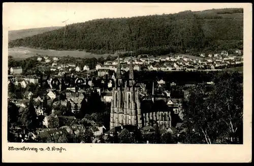 ALTE POSTKARTE MARBURG AN DER LAHN PANORAMA 1941 Gesamtansicht St. Elisabeth Kirche AK Ansichtskarte cpa postcard