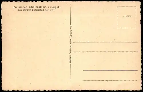ALTE POSTKARTE OBERSCHLEMA RADIUMBAD KURHAUS AUTO OLDTIMER AUE BAD SCHLEMA alte Autos old cars Ansichtskarte postcard AK