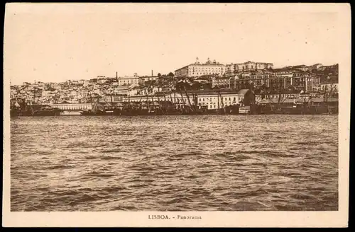 DREI ALTE POSTKARTEN LISBOA PRACA LUIZ LUIS DE CAMOES PALACIO DE AJUDA PANORAMA LISSABON Ansichtskarte postcard cpa AK