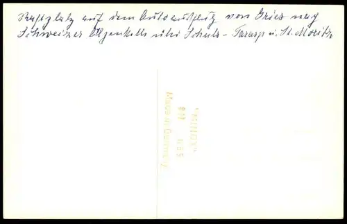 ALTE FOTO POSTKARTE RASTPLATZ AUF DEM AUTOAUSFLUG VON GRIES ÜBER SCHULS TARASP & ST. MORITZ DAIMLER BENZ MERCEDES Scuol