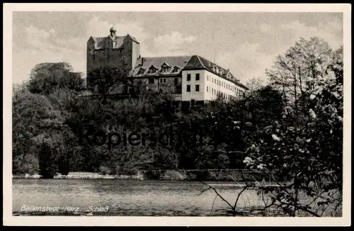 ALTE POSTKARTE BALLENSTEDT AM HARZ SCHLOSS TEICH Burg chateau castle AK cpa postcard Ansichtskarte