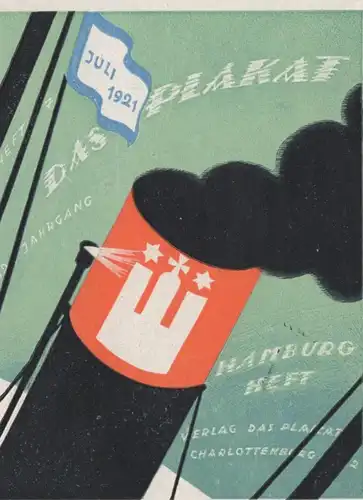 ALTE POSTKARTE DAS PLAKAT HAMBURG HEFT IWAN SELIGMANN IVAN 1921 VERLAG DAS PLAKAT CHARLOTTENBURG Judaika Judaica