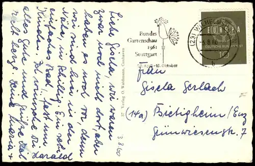 ÄLTERE POSTKARTE HELGOLAND OBERLAND LANGE ANNA Funkmast Insel Ansichtskarte AK postcard cpa