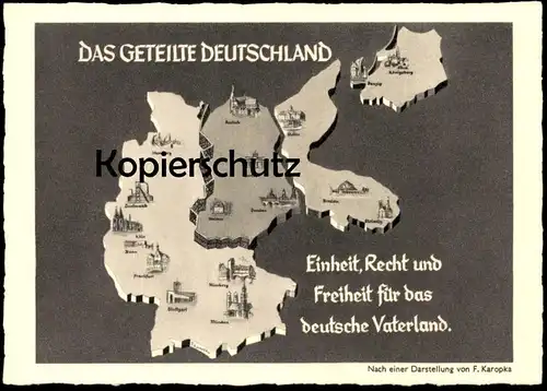 DAS GETEILTE DEUTSCHLAND ALTE KOMPLETTE SERIE POSTKARTE THORN BRESLAU NIKOLAIKEN KYNSBURG STETTIN LEITMERITZ KÖNIGSBERG