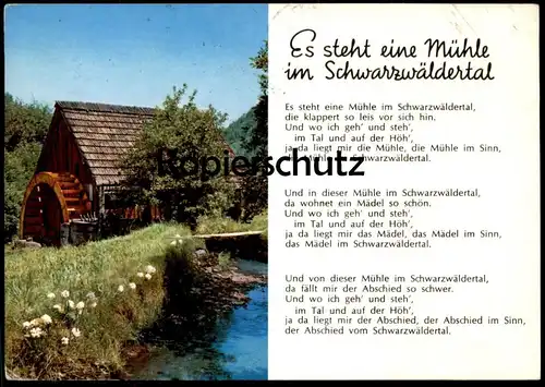 POSTKARTE MÜHLE IM SCHWARZWÄLDERTAL SCHWARZWALD Black Forest Foret-Noire molen moulin mill cpa postcard AK Ansichtskarte